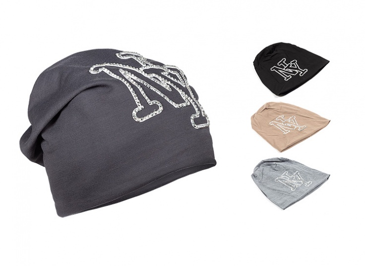 کلاه نگین دار طرح NY