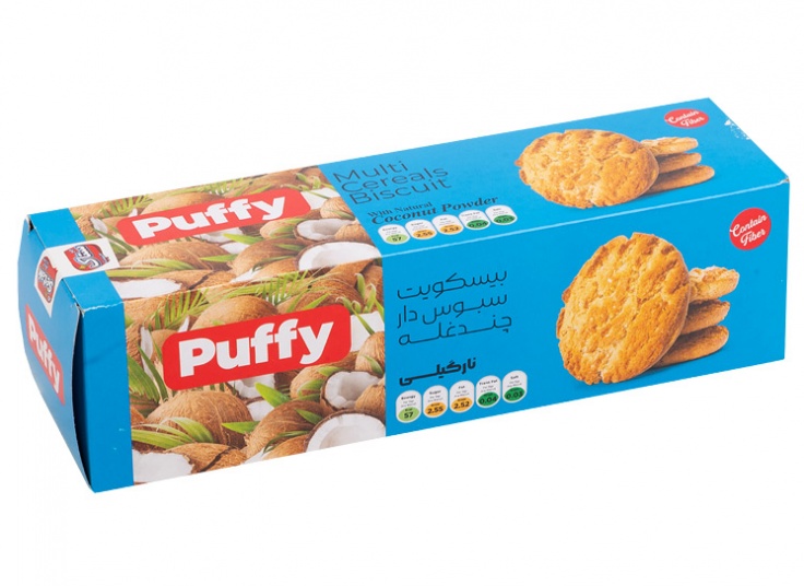 بیسکویت چند غله ستاک Puffy