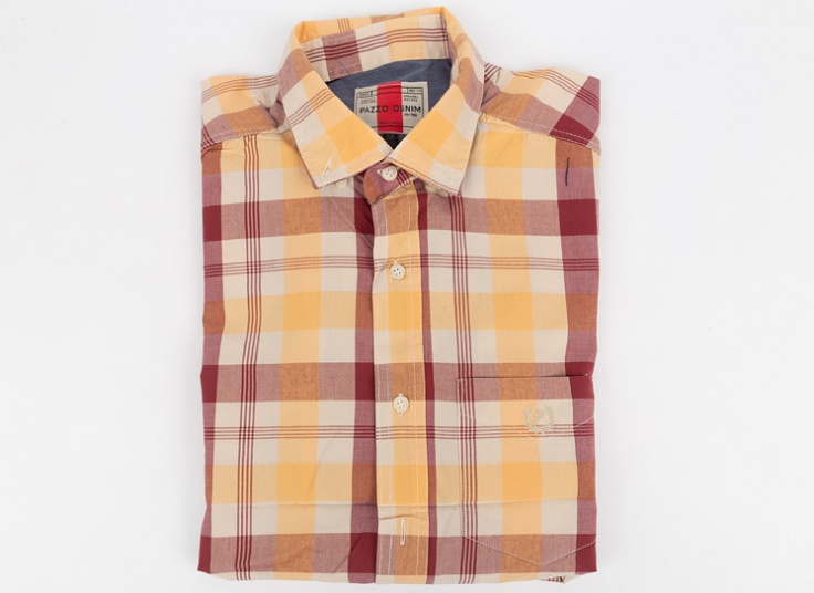 پیراهن چهارخانه مردانه Pazzo