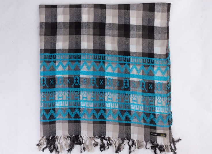 روسری پشمی طرح Zigzag