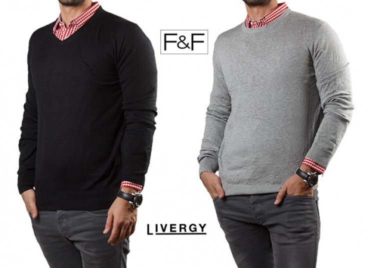 پلیور یقه گرد FandF