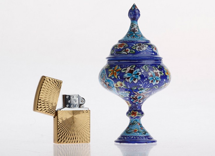 قندان پایه دار میناکاری