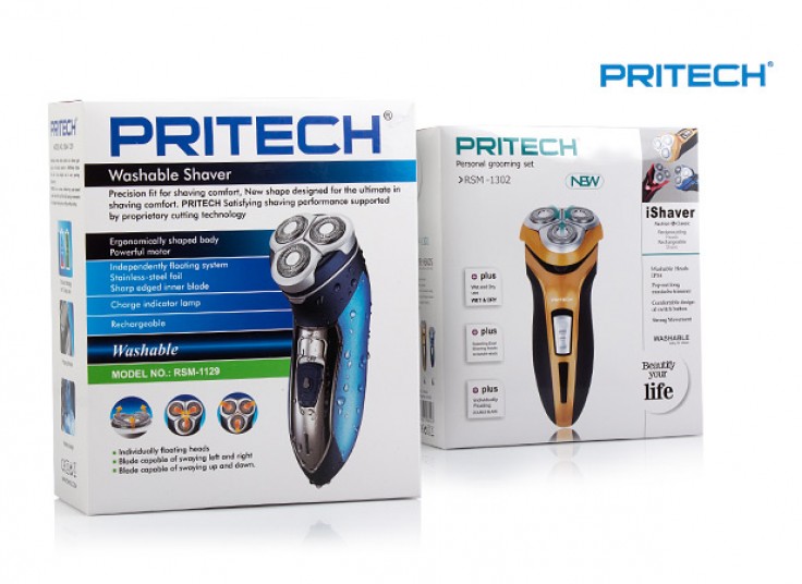 2 مدل ریش تراش Pritech 