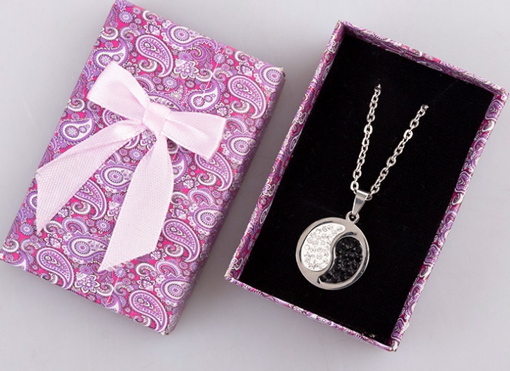 گردنبند نگین دار زنانه Steel