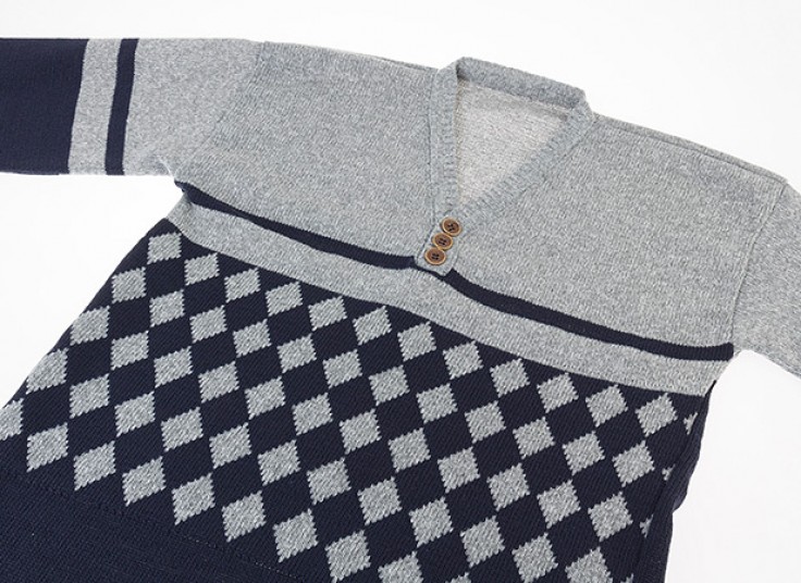 پلیور بافت مردانه دورنگ