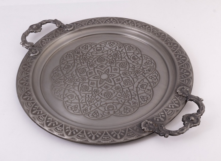 سینی فلزی طرح برجسته