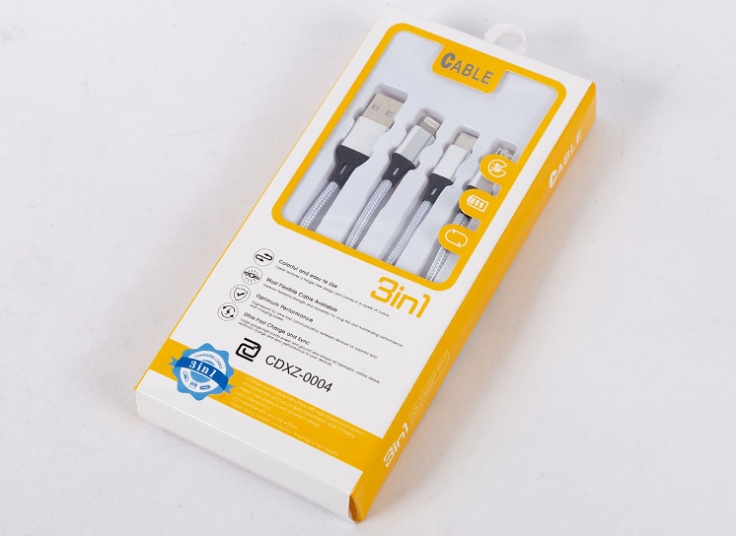 کابل شارژ 3 کاره مدل CDXZ-0004