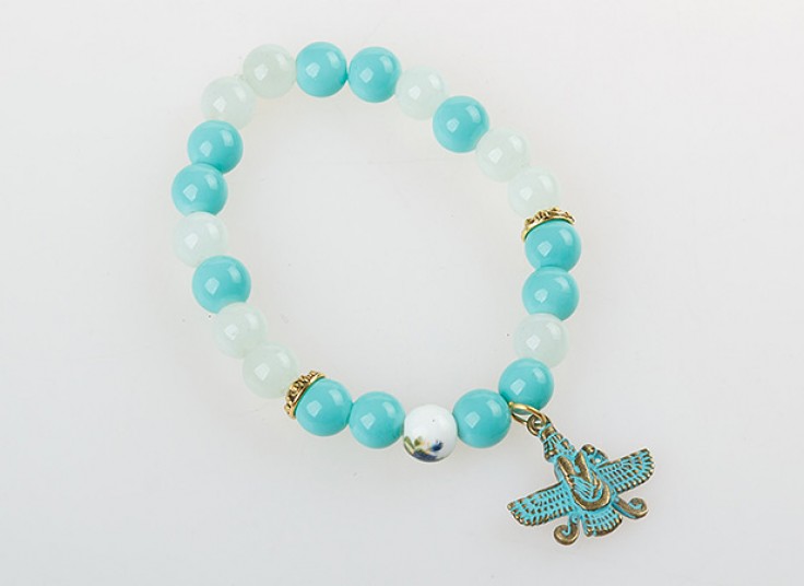 دستبند سنگی آویز دار