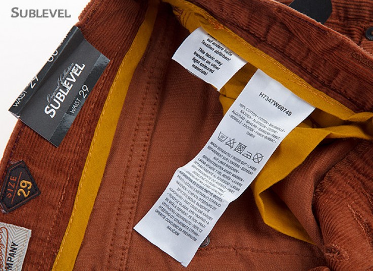 شلوار مردانه مخمل کبریتی SUBLEVEL