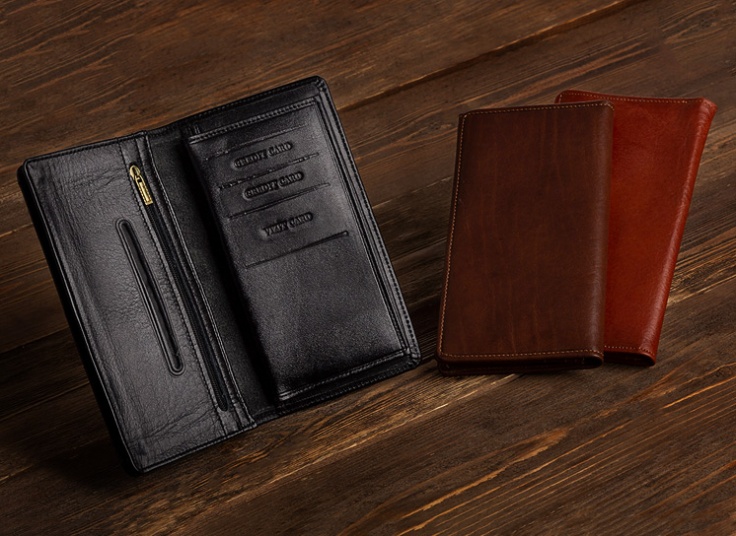 کیف پول چرم طبیعی CLASSIC