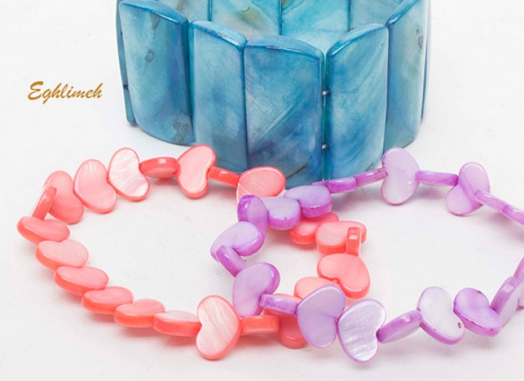 دستبند صدف طبیعی eghlimeh