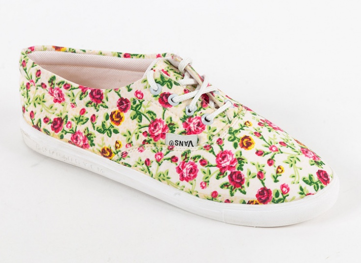 کفش ونس گلدار زنانه