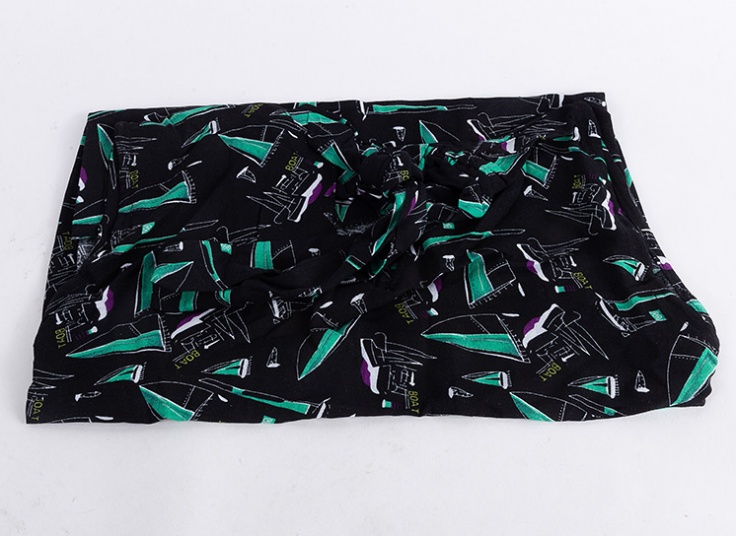 تاپ یقه گره‌ای نخی طرحدار