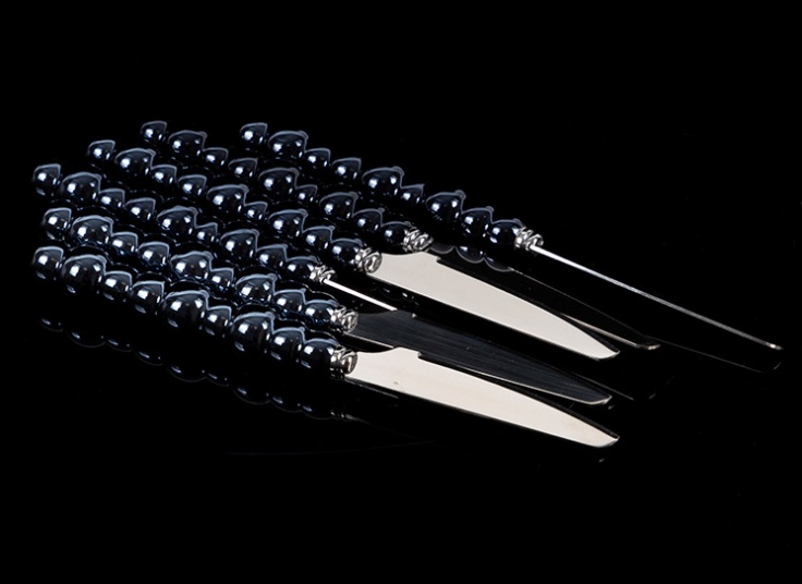 کارد و چنگال دسته مرواریدی