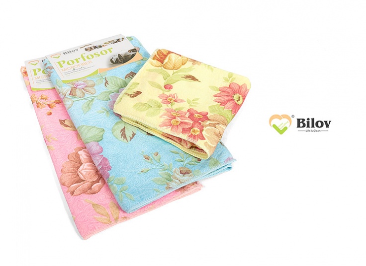 دستمال مایکروفایبر گلدار Bilov