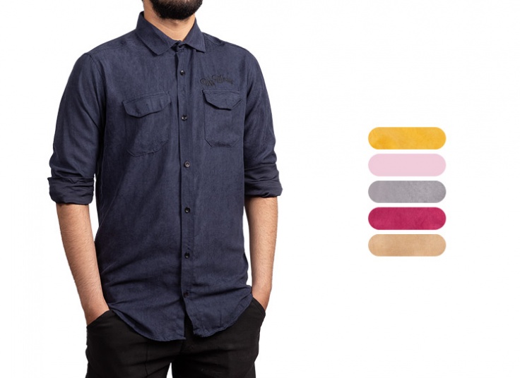 پیراهن مردانه مخمل Off-White