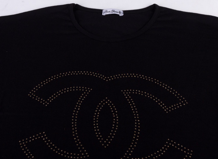 تیشرت زنانه سایز بزرگ طرح CHANEL