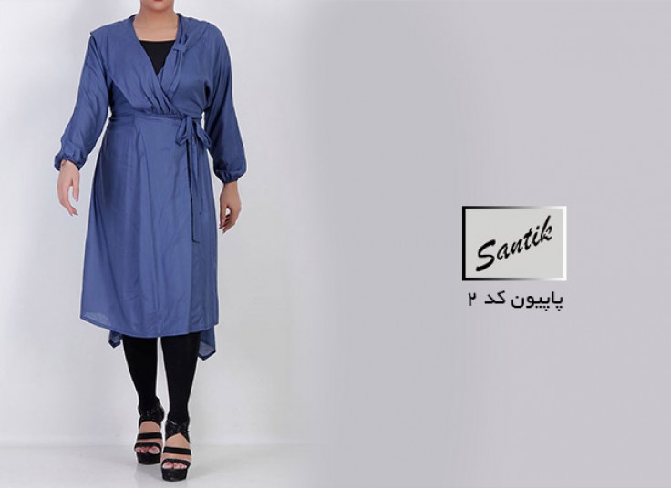 مانتو یقه پاپیونی  SANTIK