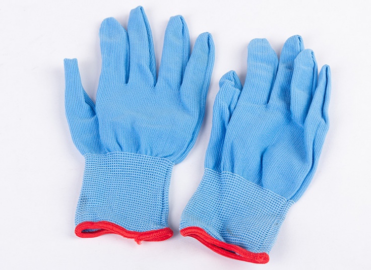 دستکش کار نخی رنگی