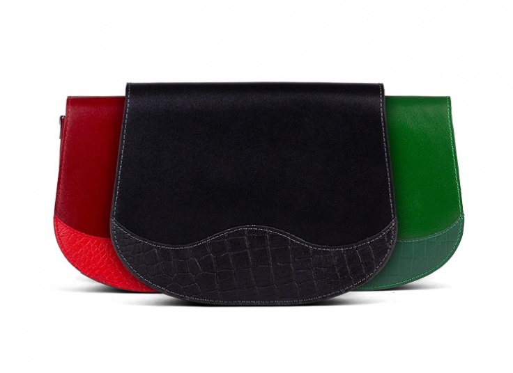 کیف دوشی چرم طبیعی زنانه Saddle