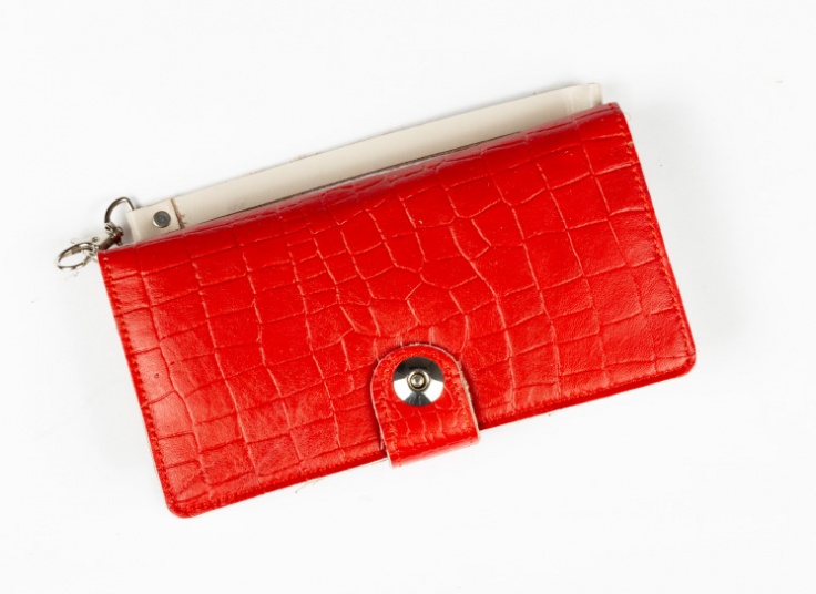 کیف پول و موبایل چرمی