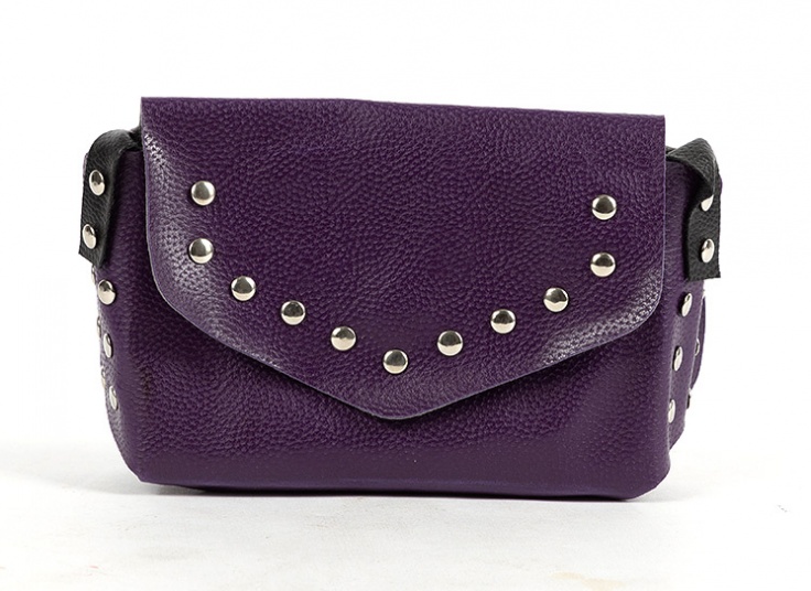 کیف دوشی پرچ دار