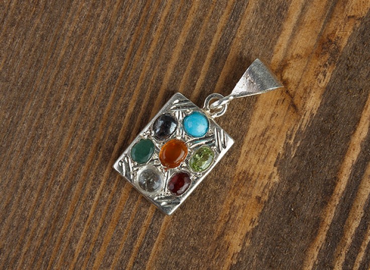 آویز و انگشتر نقره جواهرنشان