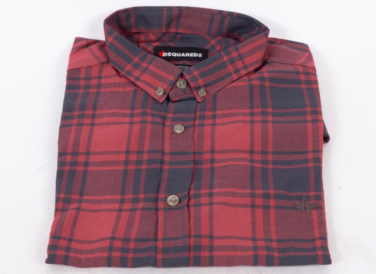 پیراهن چهارخانه مردانه DSQUARED2