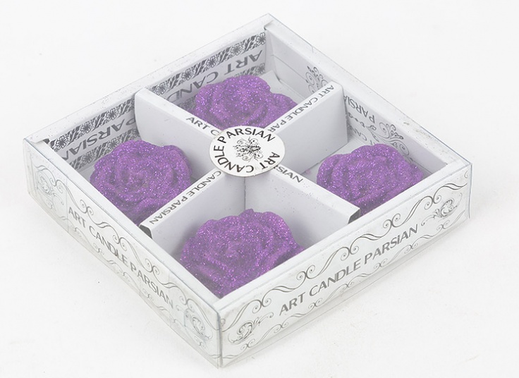 شمع طرح گل رز