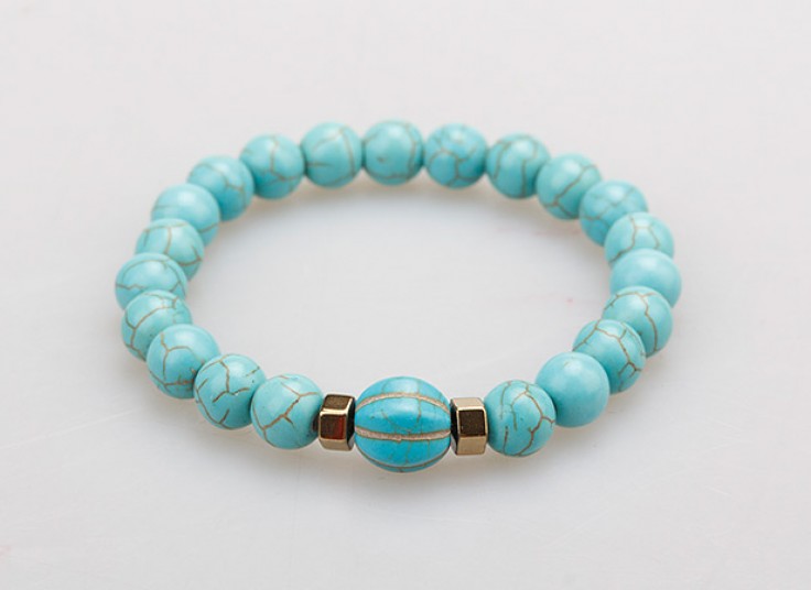 دستبند سنگی طرح فیروزه