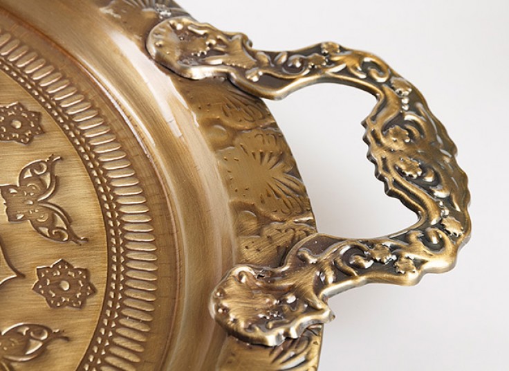 سینی فلزی طرح برجسته