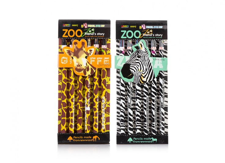 پکیج 6عددی مداد ZOO