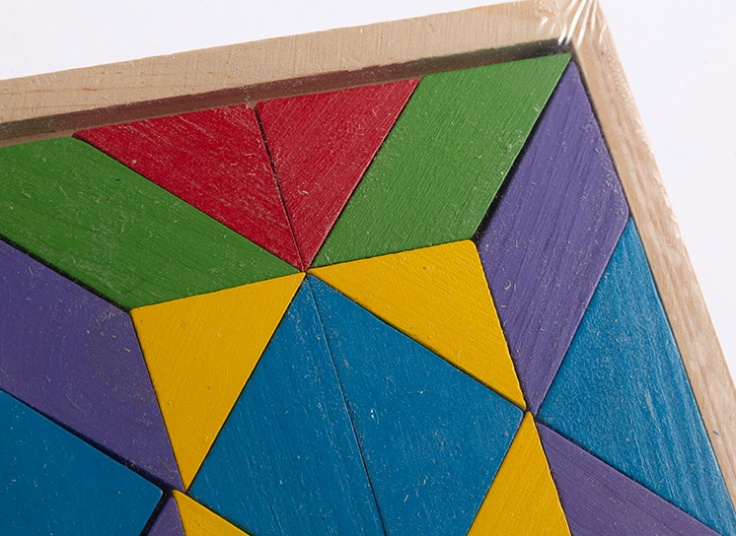 پازل چوبی آموزشی مدل تانگرام