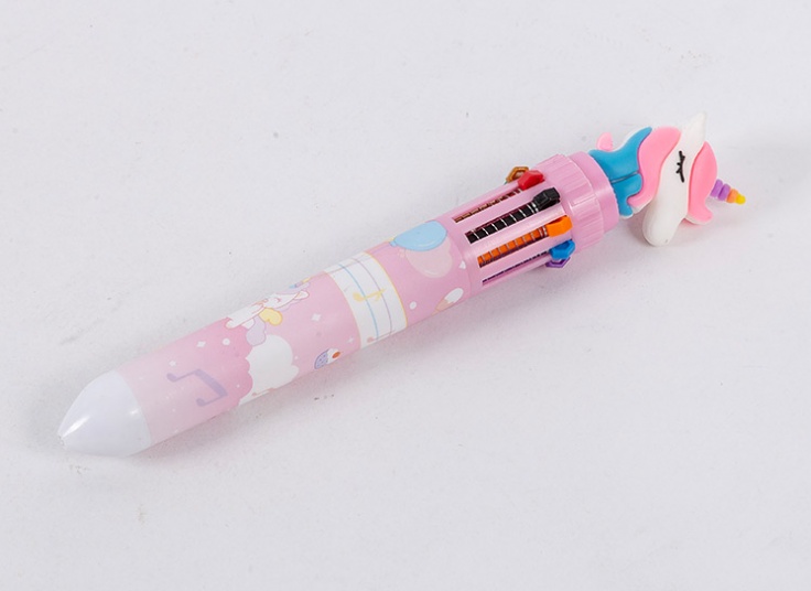 خودکار 10 رنگ طرح Unicorn