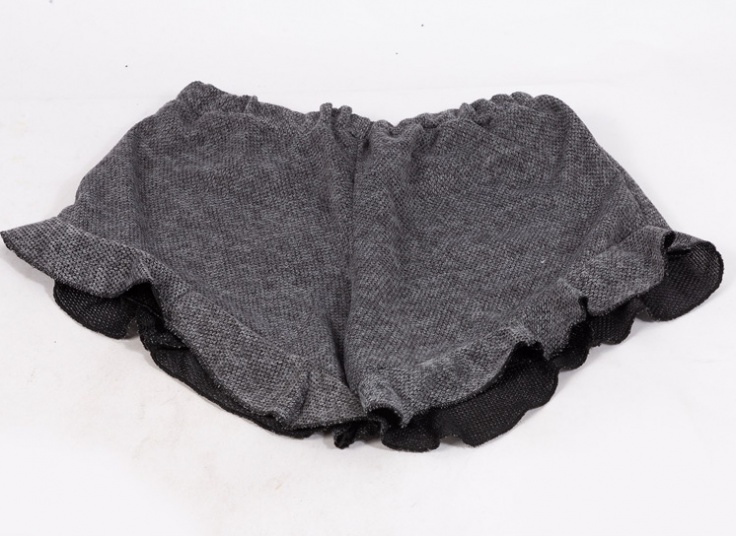 شورتک چین دار زنانه طرح بافت