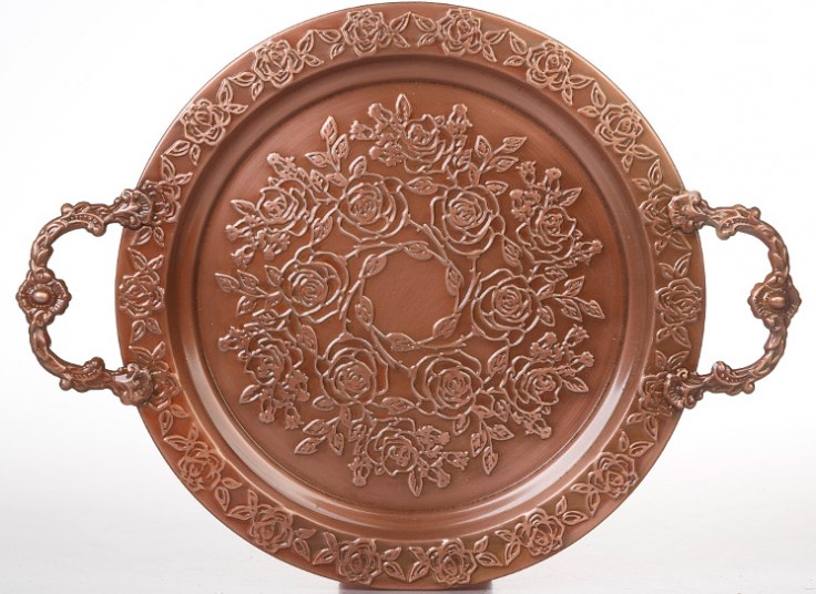 سینی فلزی دسته دار