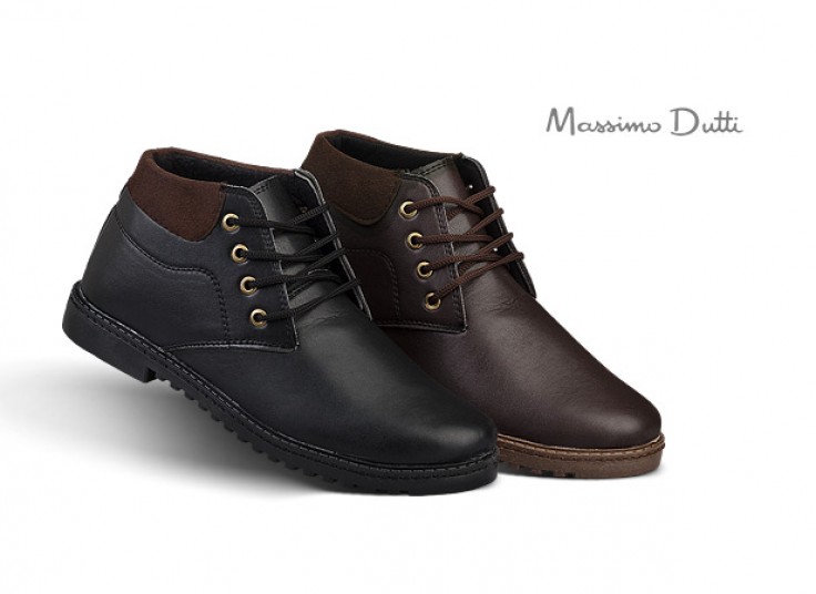 نیم بوت مردانه طرح Massimo Dutti