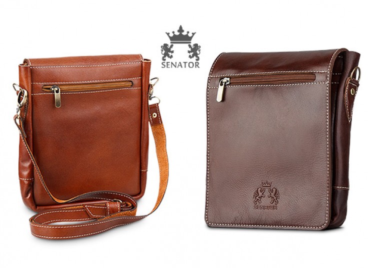 کیف کج چرمی SENATOR
