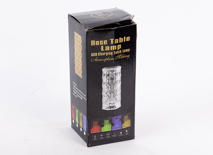 آباژور شارژی کریستالی Rose Table Lamp