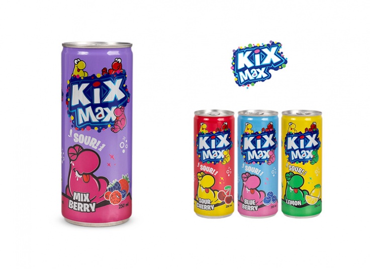 نوشیدنی گازدار kixmax