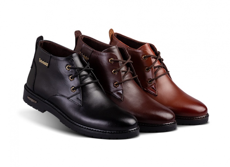 نیم بوت مردانه چرم طبیعی Timberland