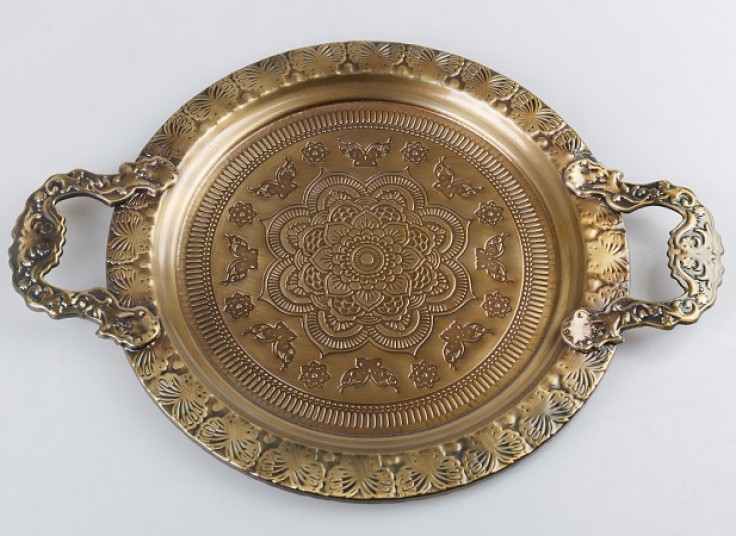 سینی فلزی طرح برجسته