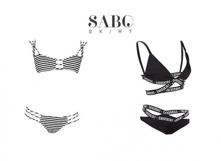 مایو دو تکه طرح SABOSKIRT