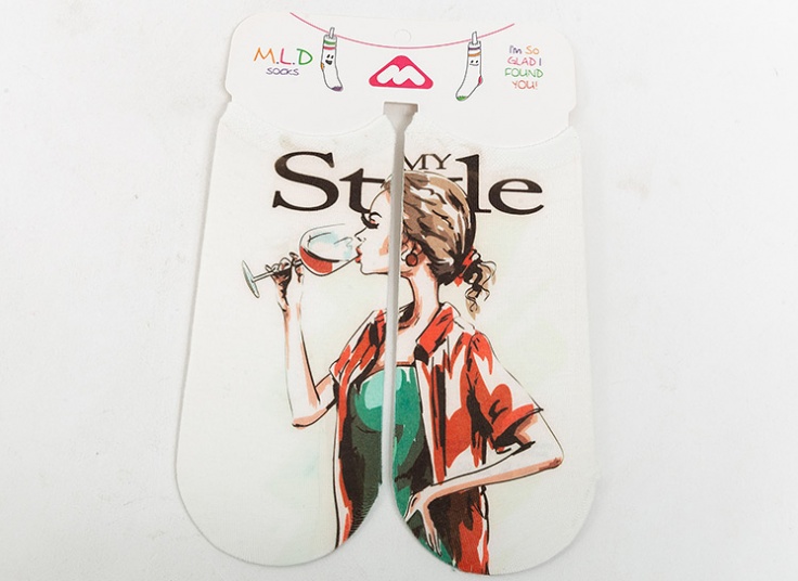 جوراب طرح چاپی MLD