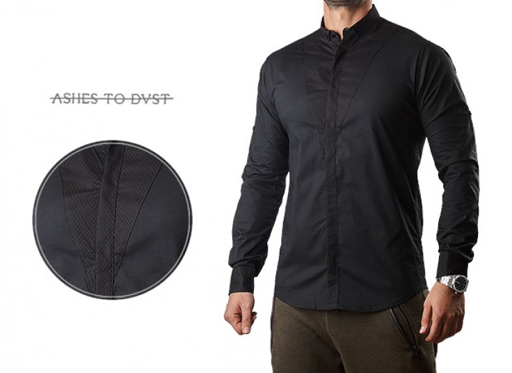 پیراهن مشکی مردانه ASHES TO DUST