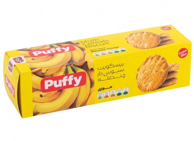 بیسکویت چند غله ستاک Puffy