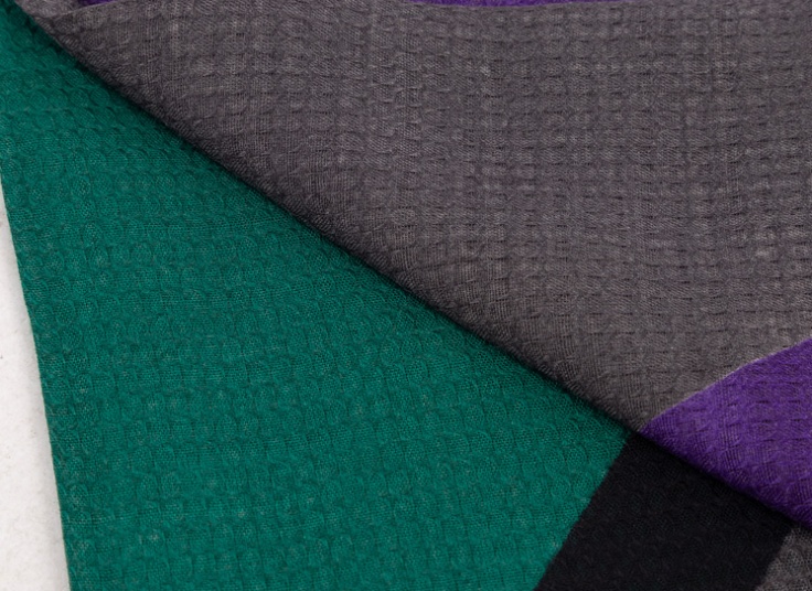 شال نخی چند رنگ تابستانی