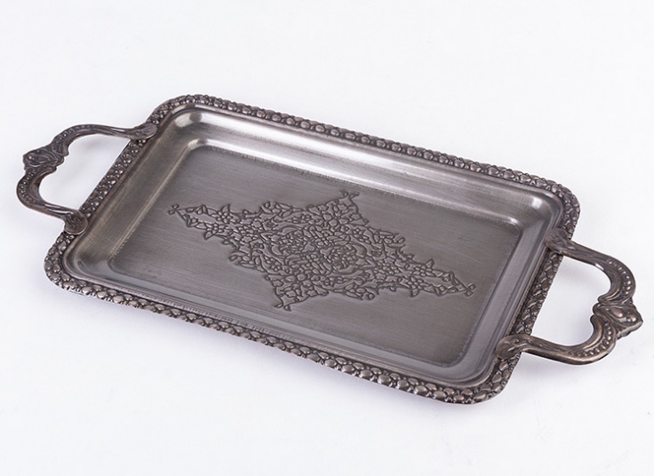 سینی فلزی طرح برجسته