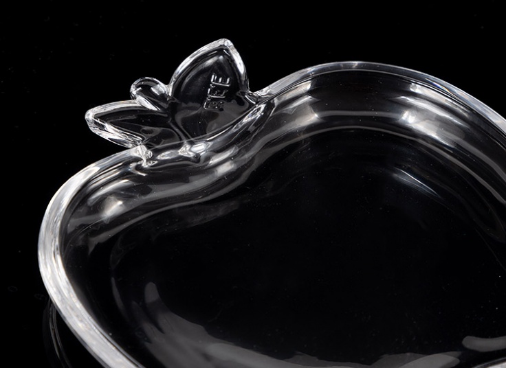 زیرلیوانی بلور طرح سیب