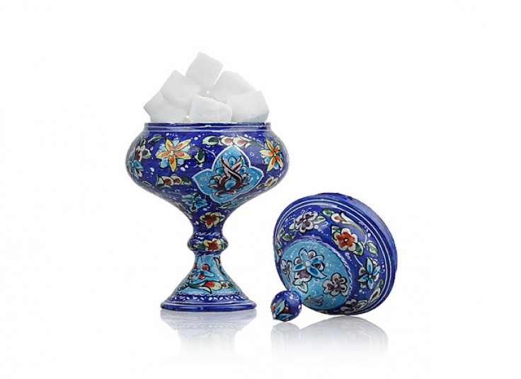 قندان پایه دار میناکاری